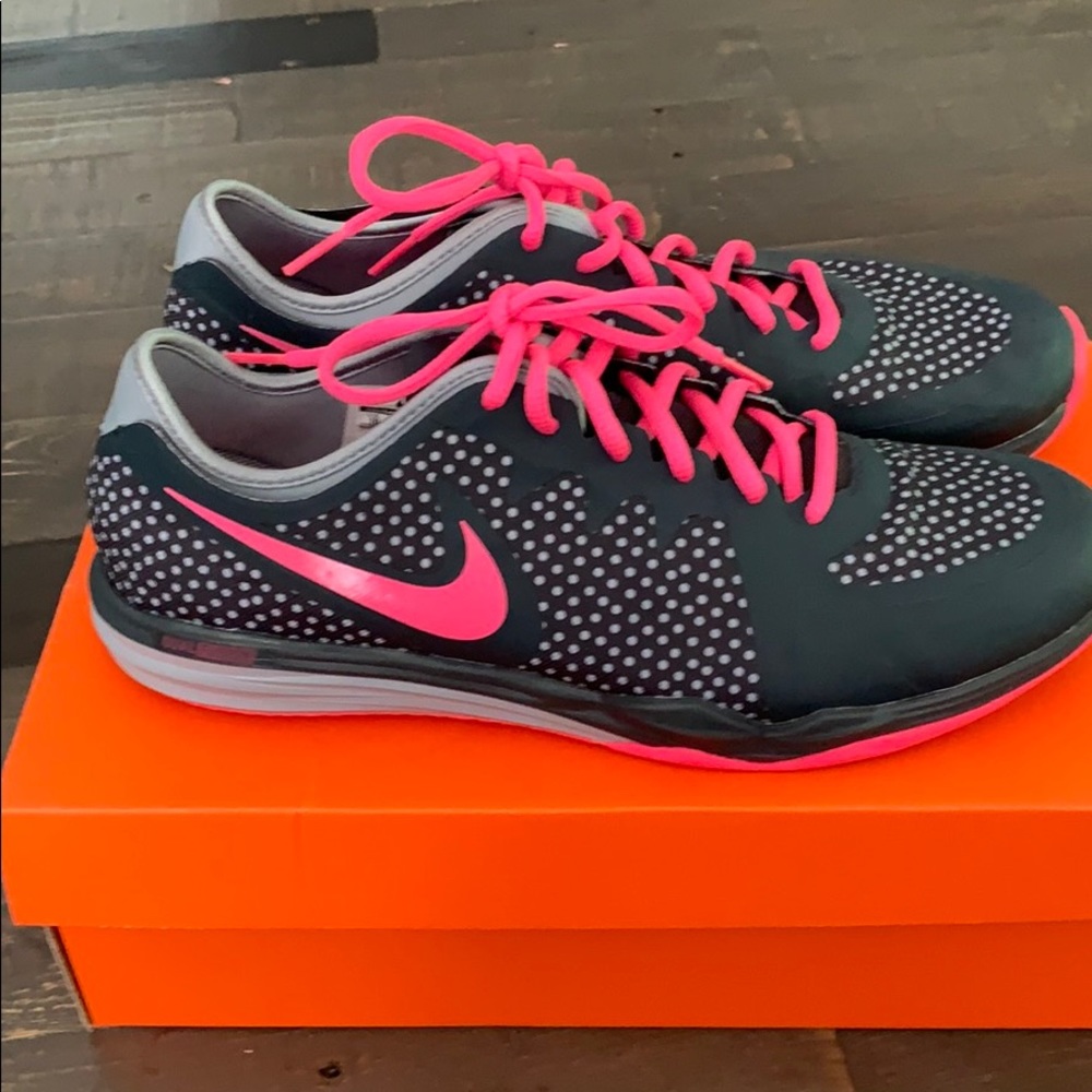 Nike pink and grey training shoes women’s size 10